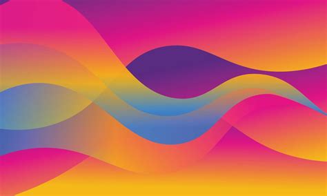 Colorful gradient reflection on wave background. 7718412 Vector Art at Vecteezy