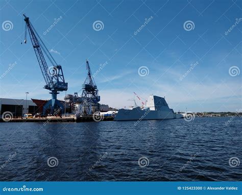 USS Michael Monsoor editorial image. Image of zumwaltclass - 125423300