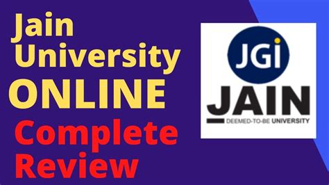 Jain University Online learning Complete Review #jainuniversity - YouTube