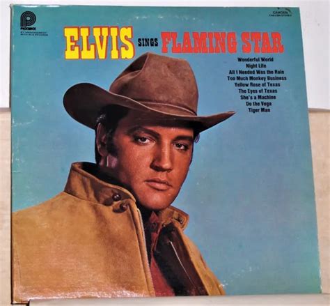 ELVIS PRESLEY - Elvis Sings Flaming Star - 1975 Vinyl LP Record Album ...
