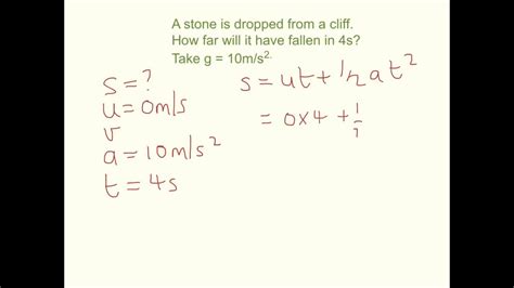 Equations of Motion Examples - YouTube