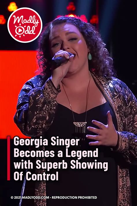 Georgia Singer Becomes a Legend with Superb Showing Of Control