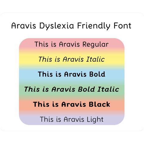 Dyslexia Friendly Font | Visual Stress Font