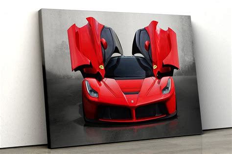 Red Ferrari Gullwing Doors Supercar Motivational Canvas Print - Etsy Canada