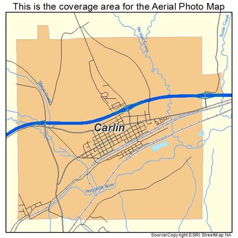 Aerial Photography Map of Carlin, NV Nevada