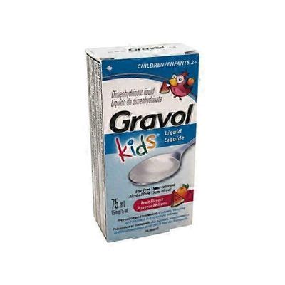 Gravol Children's Liquid For Nausea Vomiting Dizziness & Motion ...