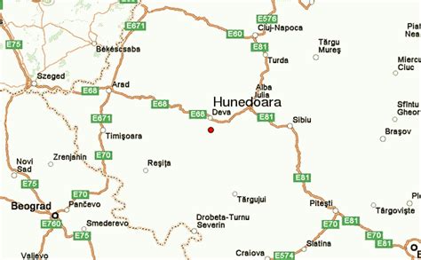 Romania Hunedoara Map