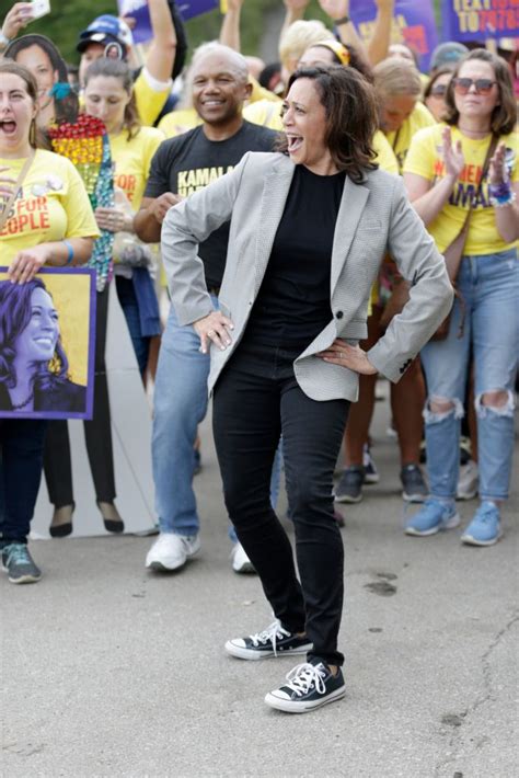 Kamala Harris Wears Chuck Taylors in Wisconsin: Converse Sneaker Style – Footwear News