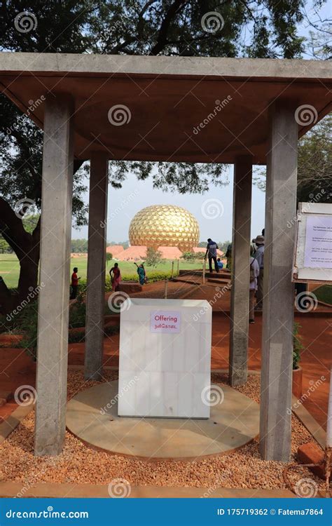 Matrimandir Inside Auroville In Puducherry, Indian Tourism Editorial Photo | CartoonDealer.com ...