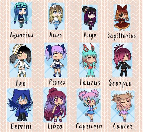 Zodiac Signs With Gacha Life! | Zodiac art, Iphone wallpaper quotes ...