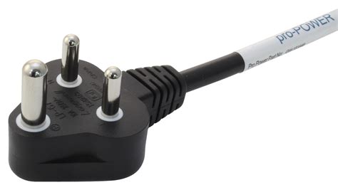 GW-151646 - Multicomp Pro - Mains Power Cord, Mains Plug, India to IEC 60320 C13