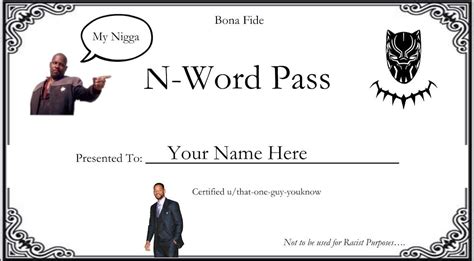 N Word Pass Card Meme | Free Nude Porn Photos