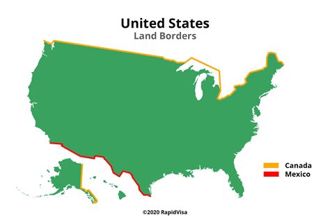 United States Border Map