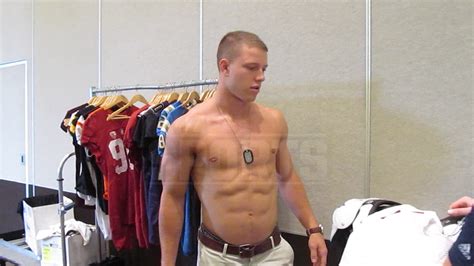 Christian McCaffrey -- Check Out These Abs ... Seriously I'm Ripped.