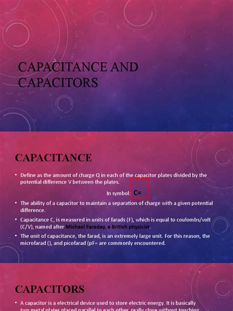 Capacitance and Capacitors | PDF | Capacitance | Capacitor