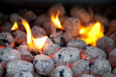 Burning Charcoal Briquettes Free Stock Photo - Public Domain Pictures