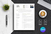 Professional CV Template | Canva, a Resume Template by Lux Resume