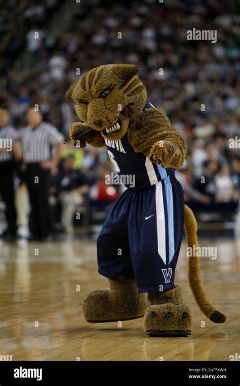 The Villanova mascot on the court during a men's NCAA Final Four ...