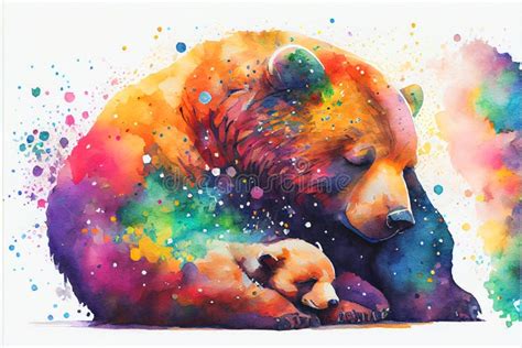 Watercolor Brown Bear Cub Stock Illustrations – 5,159 Watercolor Brown ...