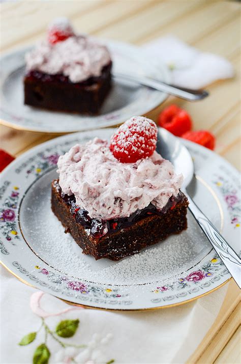 Raspberry Chocolate Brownies Recipe from April GoLightly