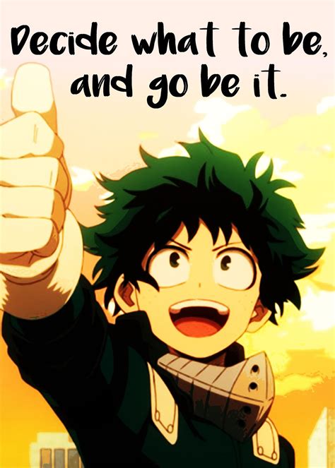 'Deku Motivational Quote' Poster by Creative Visual | Displate | Motivational quote posters ...