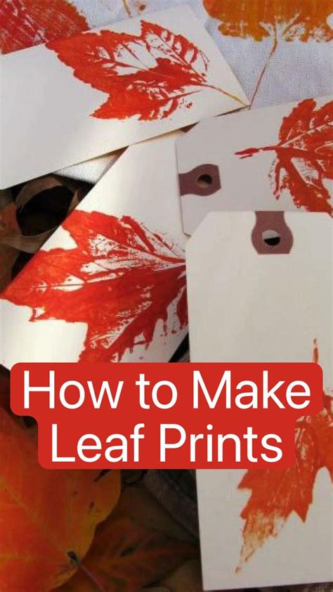 How to Make Leaf Prints | Pinterest