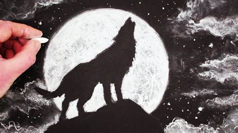 How to Draw a Wolf Howling at the Moon: Step by Step - YouTube