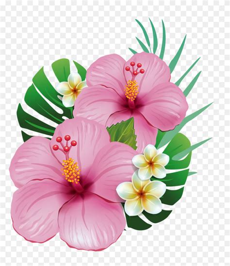 Paint Flores, Festa Tropical E Desenhos - Flores PNG - FlyClipart