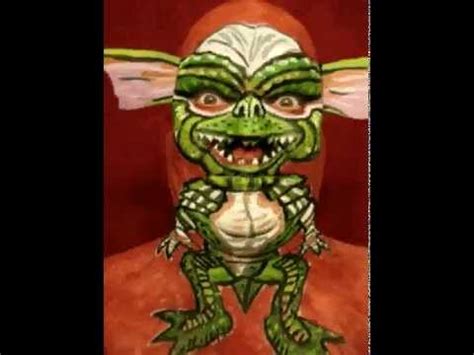 Gremlin #1 face paint art in motion! James Kuhn artist. - YouTube