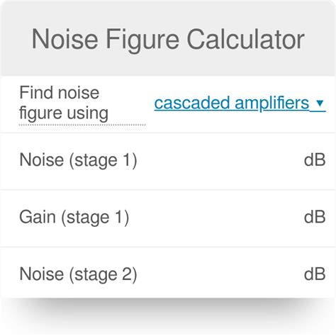 Noise Floor Calculator – Two Birds Home