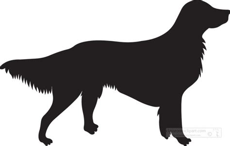 Silhouettes Clipart-side view dog silhouette clipart