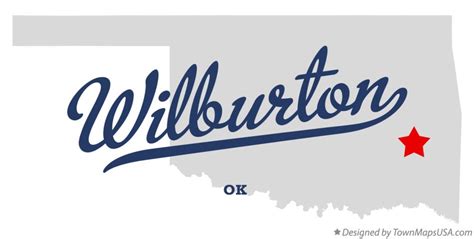 Map of Wilburton, OK, Oklahoma