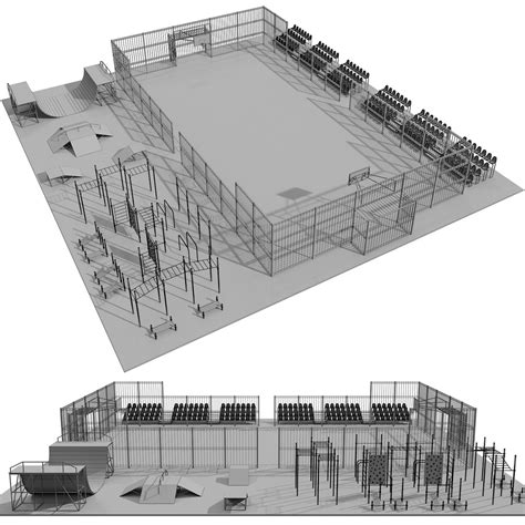 3D Sports Ground Model - TurboSquid 1814818