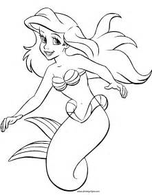 The Little Mermaid Coloring Pages (4) | Disneyclips.com