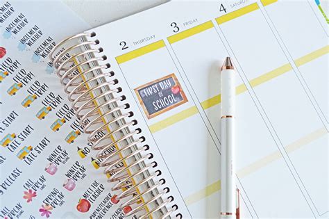 Free Printable School Planner Stickers - Planning Inspired