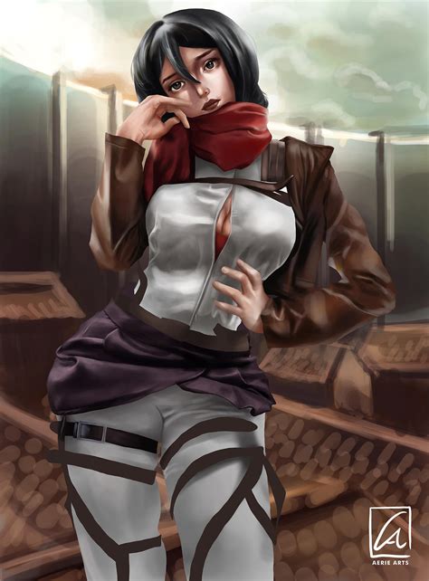 Mikasa Ackerman Fanart Attack on Titan AOT by AerieArts on DeviantArt