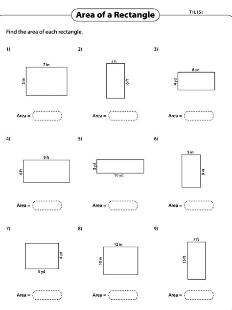 Area of Rectangle and Parallelogram | PDF | Area | Length