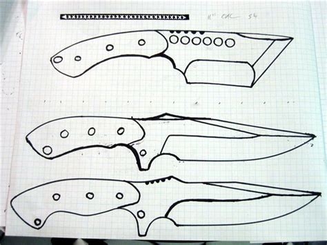 How I design my knives.... | Knife patterns, Knife template, Knife drawing