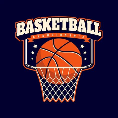 Free Vector | Hand drawn flat design basketball logo