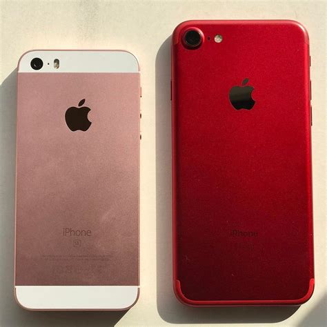Rose Gold / iPhone SE vs (PRODUCT) RED /iPhone 7. Which co… | Flickr