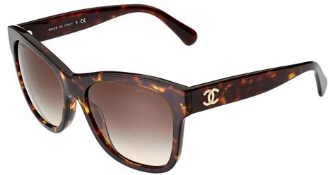 Chanel Women's 5399 53mm Polarized Sunglasses in Brown | Lyst