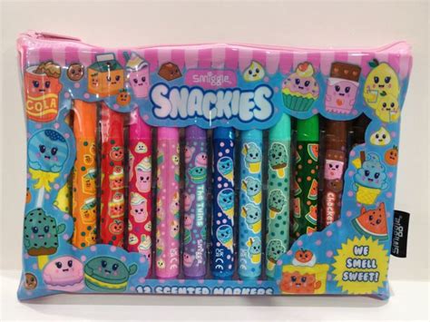 Smiggle Original Snackies 12 pcs Scented Markers | Lazada PH