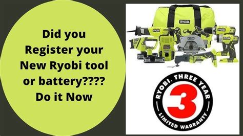 Do I Need To Register My Ryobi Tools For Warranty? - The Habit of Woodworking