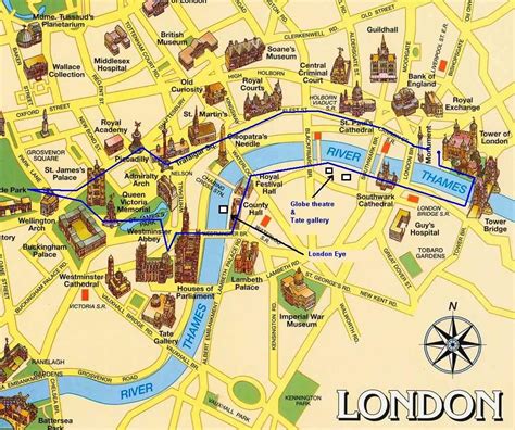 Épinglé par Francesca Marcolini sur Visit London | Carte touristique ...