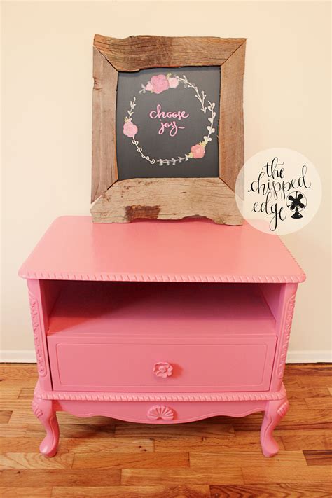 Pink End Table Facebook.com/thechippededge | End tables, Storage chest ...