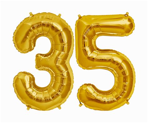 35 Balloons 35th birthday party decorations jumbo letter | Etsy