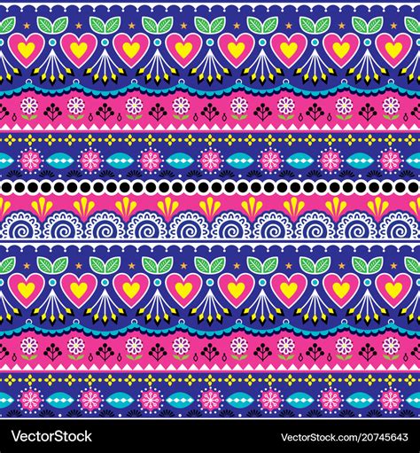 Indian seamless pattern pakistani truck art Vector Image