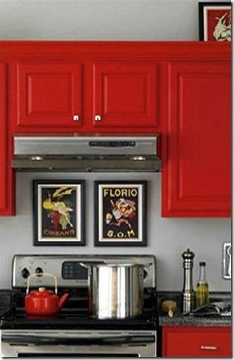 31 Stunning Red Kitchen Wall Decoration Ideas To Try Asap | Red kitchen walls, Red kitchen decor ...