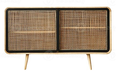 Black and wooden storage cabinet isolated on a transparent background 22749438 PNG