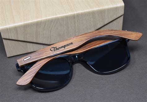 Personalized Wood Sunglasses Engraved custom wooden | Etsy